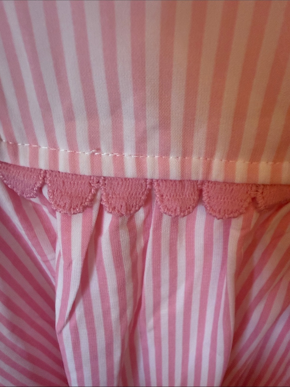 Simply Southern Pink Striped Smocked Yoke Midi Dress - Picture 15 of 15